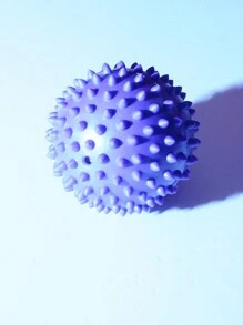 8 公分 Pvc 紫色尖刺按摩球用於穴位按摩、增強握力、肌筋膜放鬆和瑜伽 - 紫色 - 查看 4
