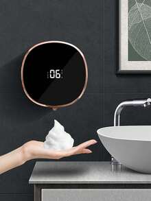 1 Miếng Gắn trên tường Máy tạo xà phòng Với Hồng ngoại Hướng dẫn Và Bọt Rửa tay Chức năng , Đen - màu đen - Xem 2