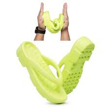 Women Flip-Flops - Màu xanh chanh - Xem 3