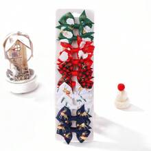 10pcs Random Color Children's Butterfly Hair Clips For Holiday Parties, Girls' Ponytail Accessories For Babies And Princess - Multicolor - View 1