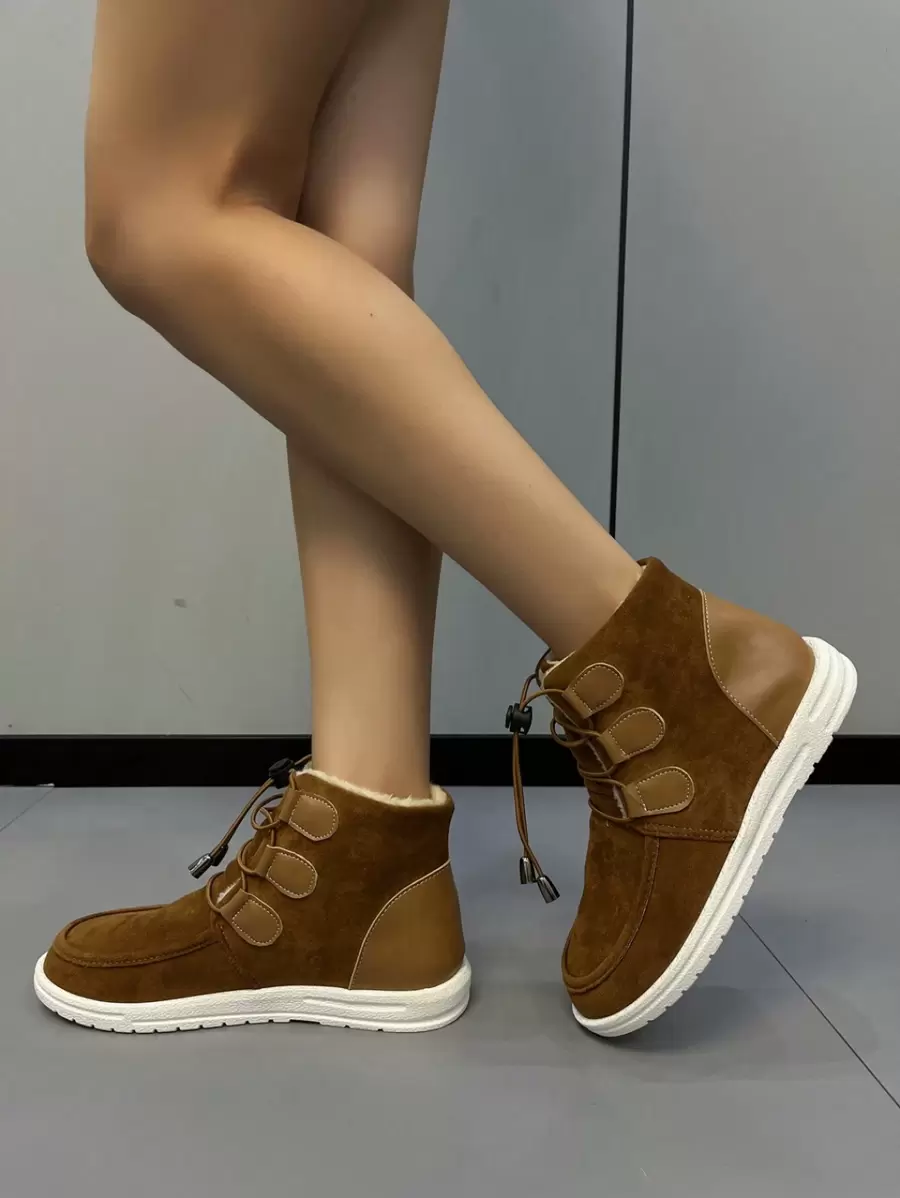 Bốt & Bốt đến mắt cá chân dành cho nữ Lace-up - màu nâu - Xem 1