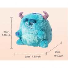 Miniso 怪兽大学系列玩具-沙利文毛绒玩具娃娃枕头玩具，居家宿舍办公室装饰，适合14岁以上，沙利文 - 藍色 - 查看 5