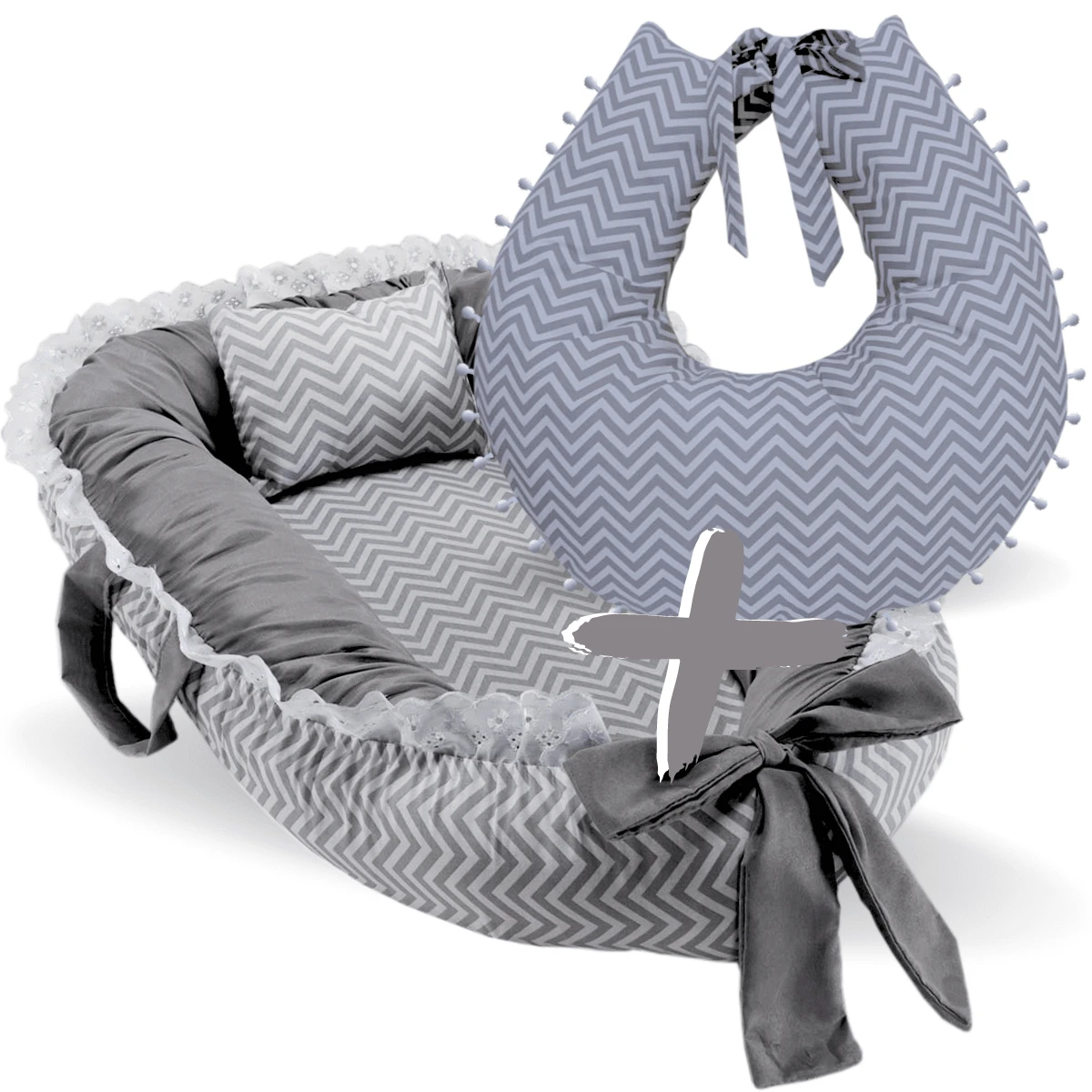 MeF Mae e Filho Baby Pillows - 黑與白 - 查看 1