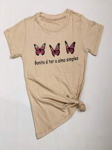 Women T-Shirts - 米色 - 查看 2