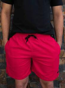 Men Shorts - Red - View 2