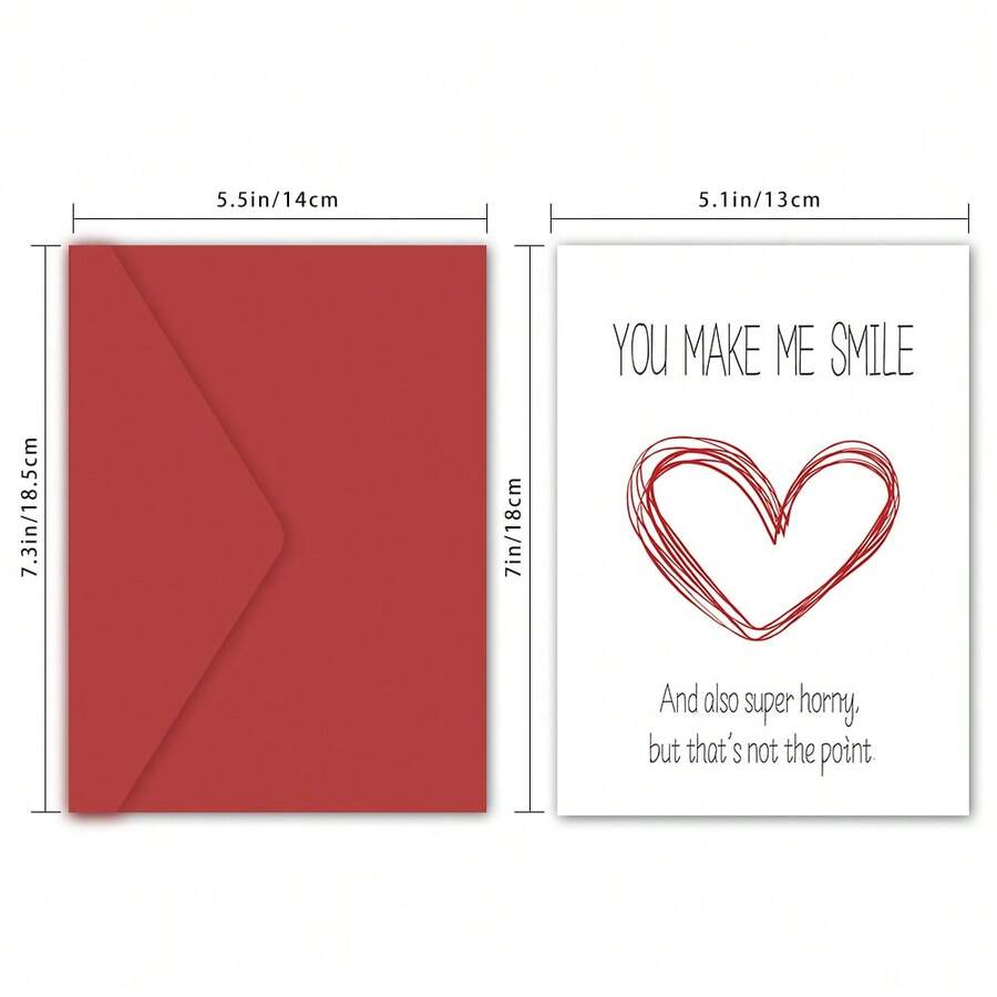 1pc Anniversary Card, Suitable For Birthday Card, Valentine's Day Card
