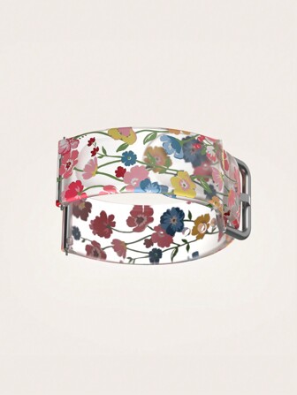 20/22mm Multicolor Flower Clusters Universal Watch Band Compatible With Samsung, Huawei, Huami, Garmin, Honor Smartwatch - Silicone Printed Watch Strap Compatible With Huawei Gt2/Gt3, Watch 3/Galaxy As A Gift For Students Returning To School