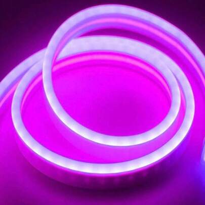 Manguera Tira Neon Led Flexible Luz Calida Con Eliminador