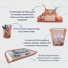 Stationery Storage Boxes - 乾枯玫瑰色 - 查看 3