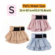 3pcs Reusable Female Dog Dress Diapers, Water-Resistant Dog Diaper, Absorbent & Leak-Free Washable Dog Panties Diaper Skirt For Dogs In Heat, Period, Incontinence, Or Excitable Urination - Multicolor - View 10