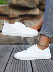 女性時尚白色休閒運動鞋,滑板鞋,學生鞋,運動鞋