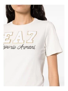 Women's T-Shirt WHITE 6RTT34TJPYZ1130 - 白色 - 查看 2