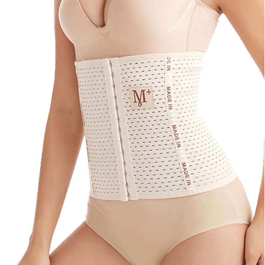 Fajas Colombianas para Mujer, Fajas para Mujer Moldeadora, con 6 Niveles Compresión de Ajuste, Cómoda y Transpirable - Caqui - Ver 1