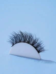 7 Pairs/Set Full Strip False Eyelashes, European And American Style, Natural Looking, Dense Volume, Fluffy, Faux 3d Dimensional Effect, Pointed Tail, Very Thin Black Stem, Clearly Separated, Lightweight, Soft, No Burden, Not Irritating, Charming Eye Makeup, Reusable, Essential For Daily And Work Commute, Portable, Easy To Apply, 5-12mm - Black - View 10