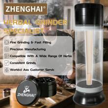 ZHENGHAI Herb & Spice Grinder 3 In 1 Multifunctional Cone Loader Rolling Machine Joint Roller Machine Grinding Filling Storage All in One - 紫色 - 查看 2