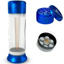 ZHENGHAI Herb & Spice Grinder 3 In 1 Multifunctional Cone Loader Rolling Machine Joint Roller Machine Grinding Filling Storage All in One - Blue - View 1