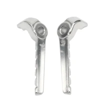 PowerMotor 摩托車零件後腳蹬休息腳蹬適用於川崎 Klx 250 Klx250,銀色 - 銀色 - 查看 7