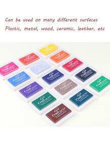 Con dấu, miếng in và miếng mực - Màu xanh Bạc hà - Xem 6