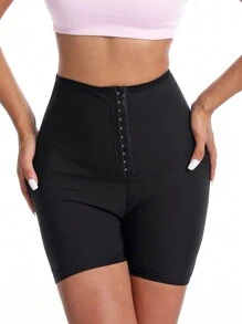 女士运动户外桑拿运动裤高腰训练短裤健身塑身衣腰部训练器紧身胸衣健身房配件腹部瘦身束腹带，腰带腹部瘦身束身衣 - 藍色 - 查看 3