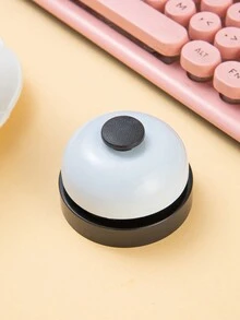 1pc Black Handheld Electric Bell, Buzzer For Answering In Quiz Games By Pressing Button - Black and White - View 3