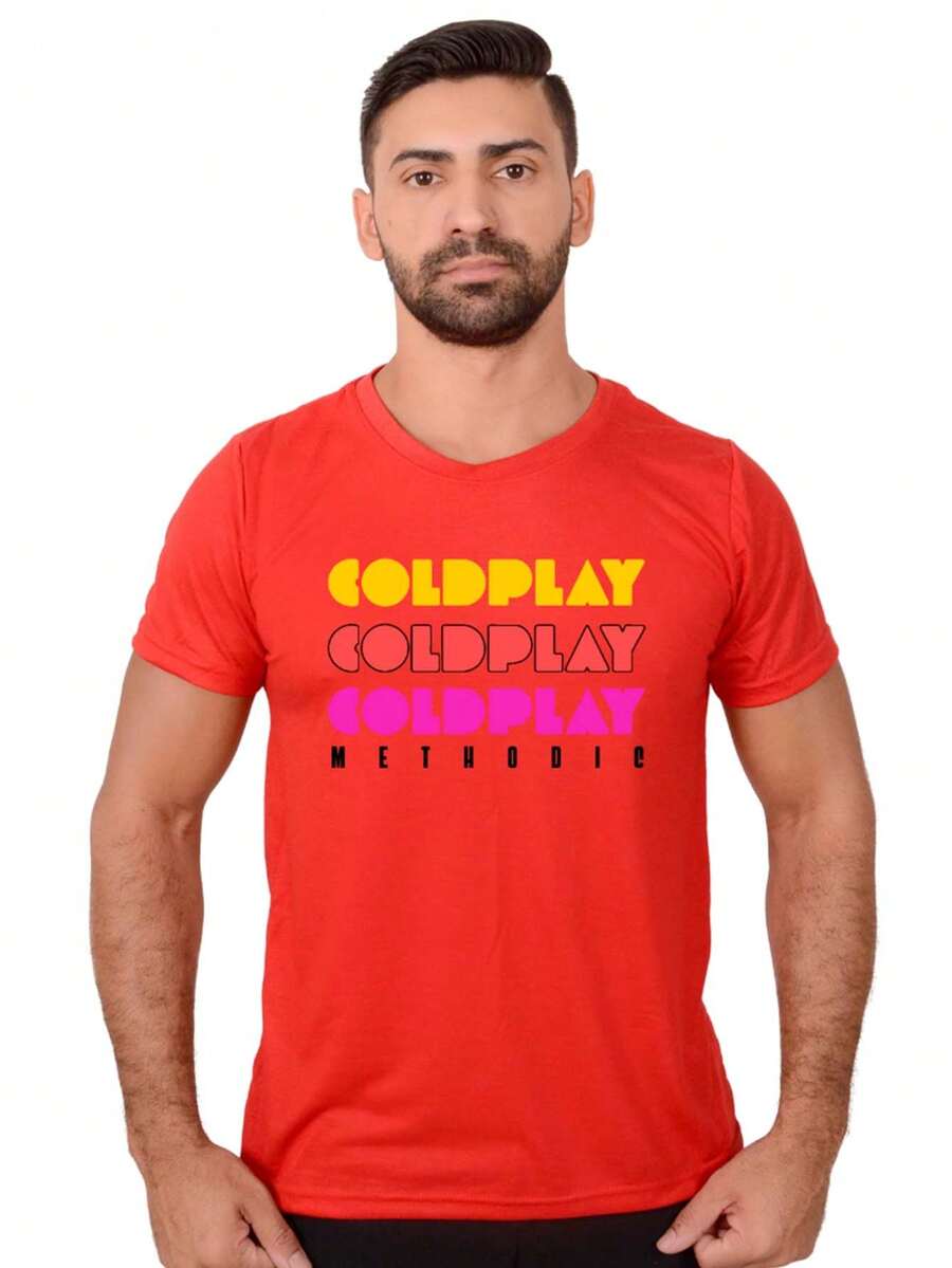 Men T-Shirts - 紅色 - 查看 1