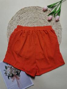 short feminino com bolso tacito duna - Laranja - Visão 2