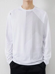 Men Outdoor Sports Leisure Fashionable Single Product Sports Tee - White - View 1