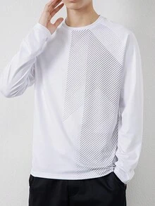 Men Outdoor Sports Leisure Fashionable Single Product Sports Tee - White - View 2