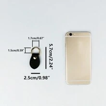 2入組時尚pu皮革手工扣子替換裝diy手提包配件肩袋背包阻塞鎖配件鏈扣 - 黑色 - 查看 5