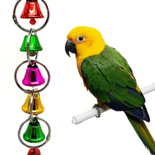 Parrot Bells Toy, Colorful Ringer Bells Swing Toy For Birds Budgies ParakeetsCockatiels Finch - Multicolor - View 1