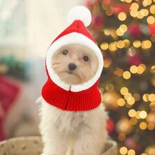 Thú cưng Ông già noel Mũ Vui Dệt kim Thú cưng Mũ lưỡi trai Giáng sinh Thú cưng Trang phục Đan bằng móc Lưới tóc Mùa Đông Ấm áp Mũ thú cưng Đan bằng móc Lưới tóc Mùa Đông Ấm áp Mũ thú cưng Giáng Sinh
 Mèo Mũ Với khăn quàng cổ Đối với Cún con Mèo con Chó nhỏ - Đỏ - Xem 8