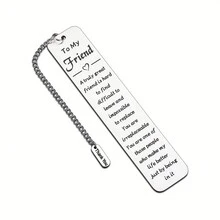1pc Inspirational Bible Scripture Bookmark - Perfect Christian Gift for Women, Daughters, Book Enthusiasts, and Friends! - Silver - View 6