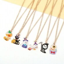 1入兒童有趣的卡通南瓜木乃伊吊墜項鍊