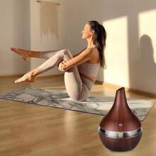 Difusor De Aroma Humidificador De Aire Eléctrico Fabricante De Niebla Fresca Con Lámpara Led, Difusor De Aceite Esencial - Café integral - Ver 6