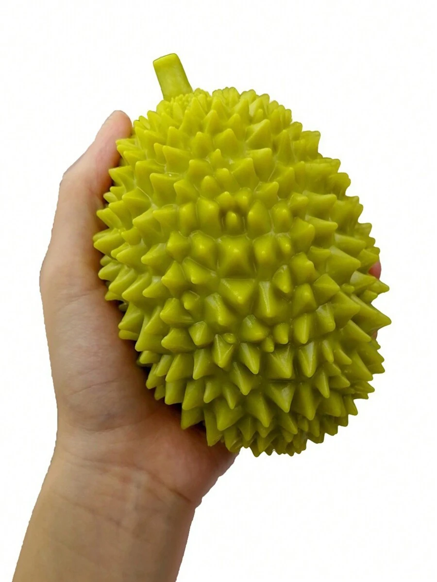 1入組減壓玩具慢回彈減壓果凍榴槤形狀軟玩具 - 綠色 - 查看 1