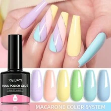 XEIJAYI 1 Color Spring Bright Macaroon Candy Nail Polish Gel Easter Limited Edition Nail Gel For Women - DIY Home Salon Nail Art - 西瓜粉 - 查看 4