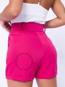 Women Shorts - 粉色 - 查看 2