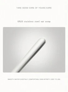 1pc Stainless Steel Ear Spoon Earwax Removal Tool, Hanging Ear Cleaning Tool For Adults And Children - Silver - View 6