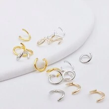 200pcs Stainless Steel Open Jump Ring For Jewelry Making, Double Loop Open Jump Ring Finding Connector - Multicolor - View 3