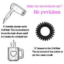 17入組多色捲髮繫帶，女孩無痕捲髮繞繩-無痕鬆緊髮帶和螺旋鬆緊髮帶，適用於馬尾和髮髻 - 彩色 - 查看 4