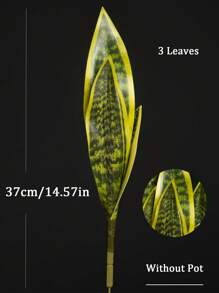 1 pièce Plante de bégonia à peau de tigre artificielle sans pot pour la décoration de table à la maison, la Saint-Valentin, le cadeau