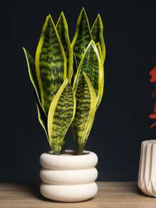 1 pièce Plante de bégonia à peau de tigre artificielle sans pot pour la décoration de table à la maison, la Saint-Valentin, le cadeau