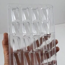 1入組聚碳酸酯巧克力模具,糖果餡餅泥肥皂冰模具,糖果職業材料,烘焙工具 - 巧克力塊-2197 - 查看 3