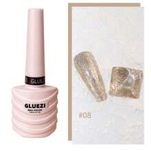 15毫升閃爍閃粉凝膠反光閃粉凝膠指甲油閃粉收藏指甲油凝膠指甲油uv凝膠指甲沙龍亮光漆適合派對和日常風格（金色） - 香檳色 - 查看 1