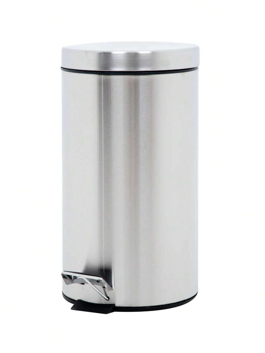 Bote De Basura Acero Inoxidable Metalico Basurero Cocina 20L - Gris - Ver 1