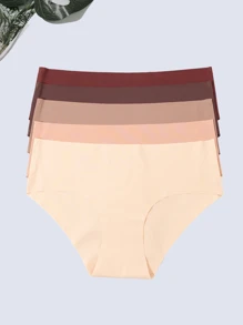 5 件裝無縫女士內褲,彈力舒適塑形內褲 - 彩色 - 查看 4