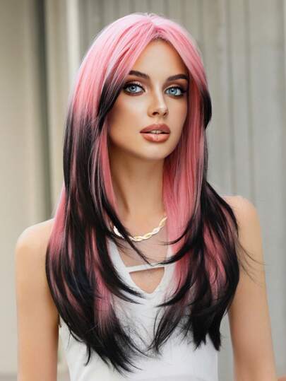 彊美人70XS1830 1220 1420 1826 2030 2230 304 7JHH Long Blonde Wig with Bangs | 25-Inch Heat Resistant