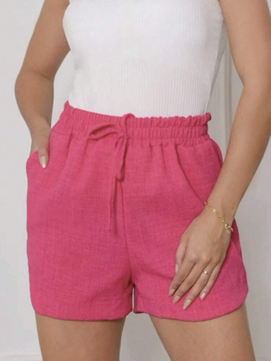 Women Shorts - Màu Hồng Tươi - Xem 1