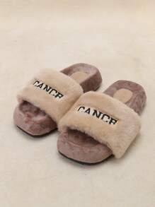 Women's Winter Fashion Thick-soled Furry Slippers For Outdoor & Indoor With Increased Sole And Style