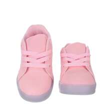 Tenis Infantil Luminoso Com Luzinha de Led Meninas Rosa ou Branco